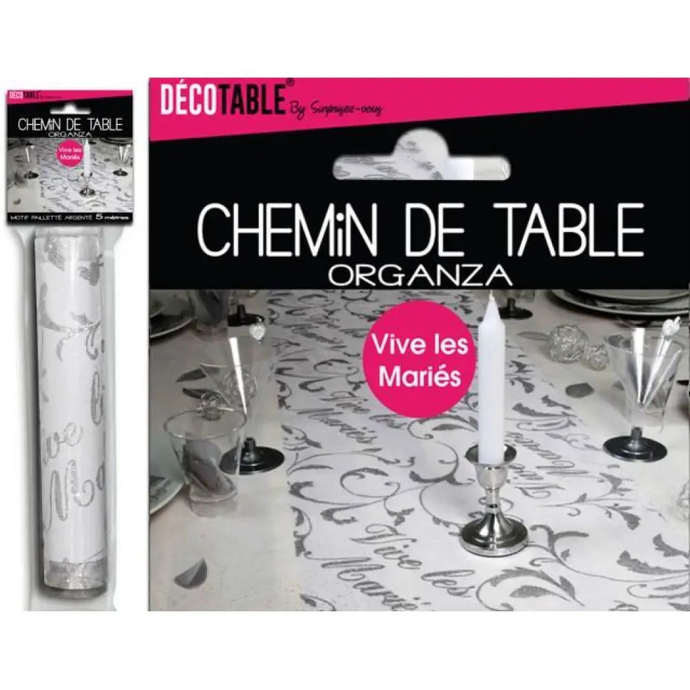 Chemin de Table - Vive les mariés