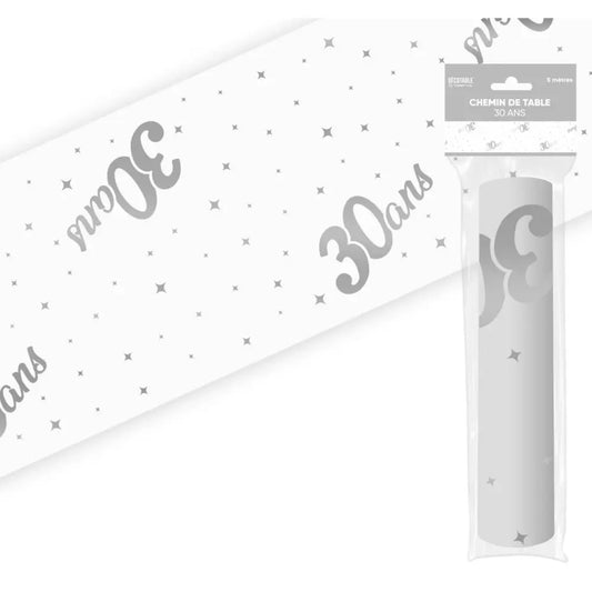 Chemin de Table 5m Argent - 30 ans