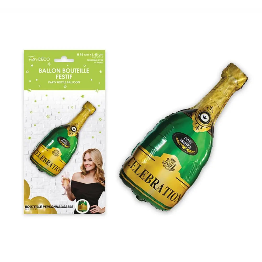 Ballon Alu 95x45cm - Bouteille Festif