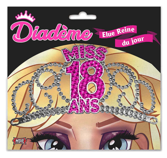 Diadème Miss Fuchsia - Tous les évènements de la vie : 18 ans