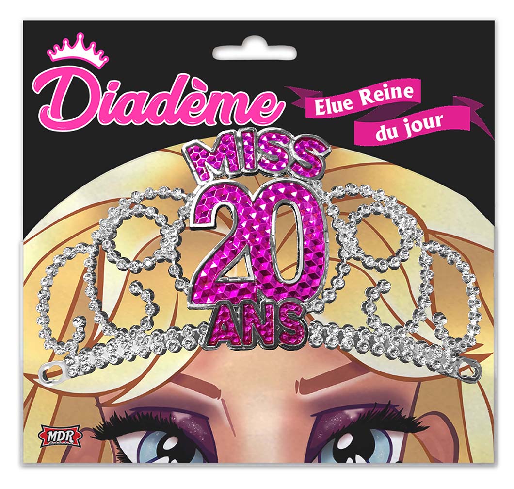 Diadème Miss Fuchsia - Tous les évènements de la vie : 20 ans