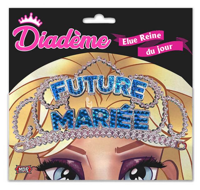 Diadème Future mariée bleu