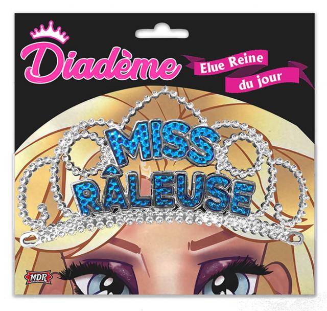 Diadème MISS Raleuse bleu