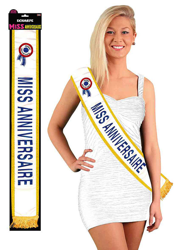 Écharpe "Miss anniversaire"