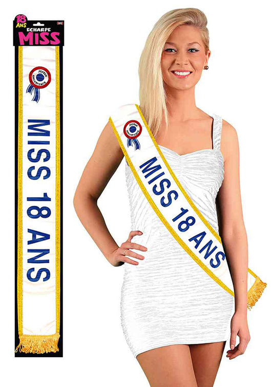 Écharpe "Miss 18ans"