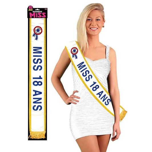 Echarpe "Miss 18 ans"