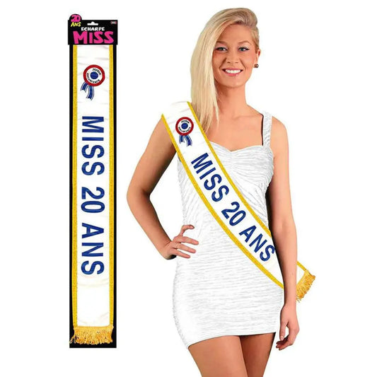 Echarpe "Miss 20 ans"