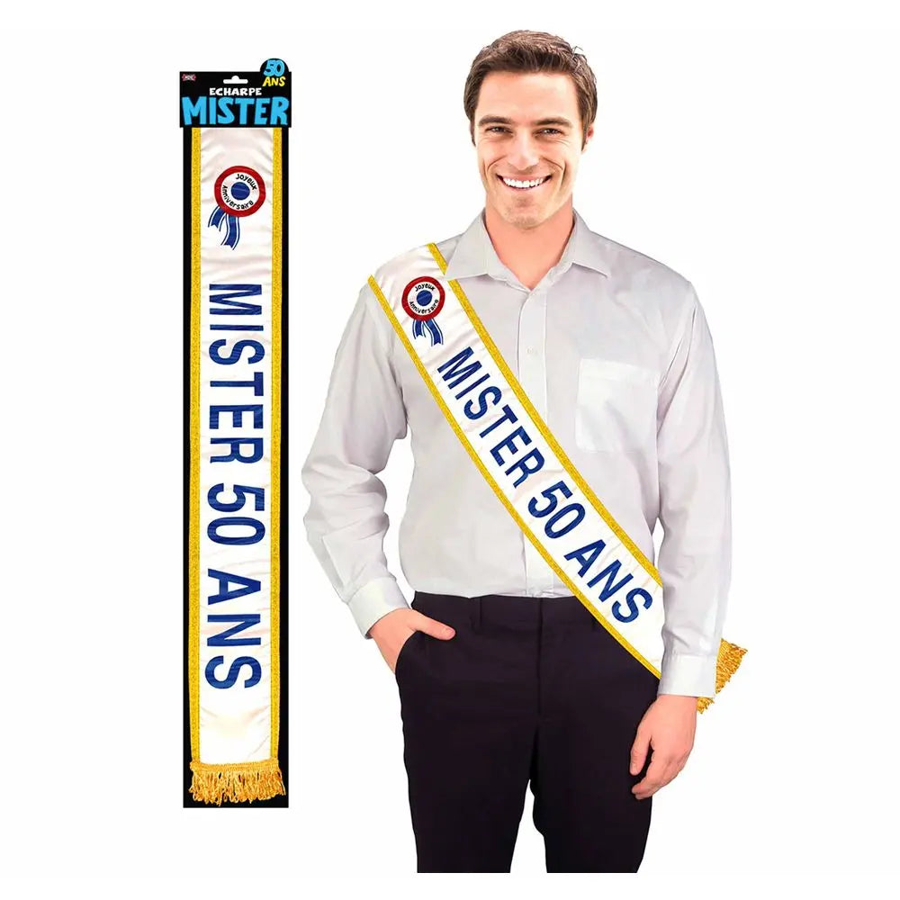 Echarpe "Mister 50 ans"