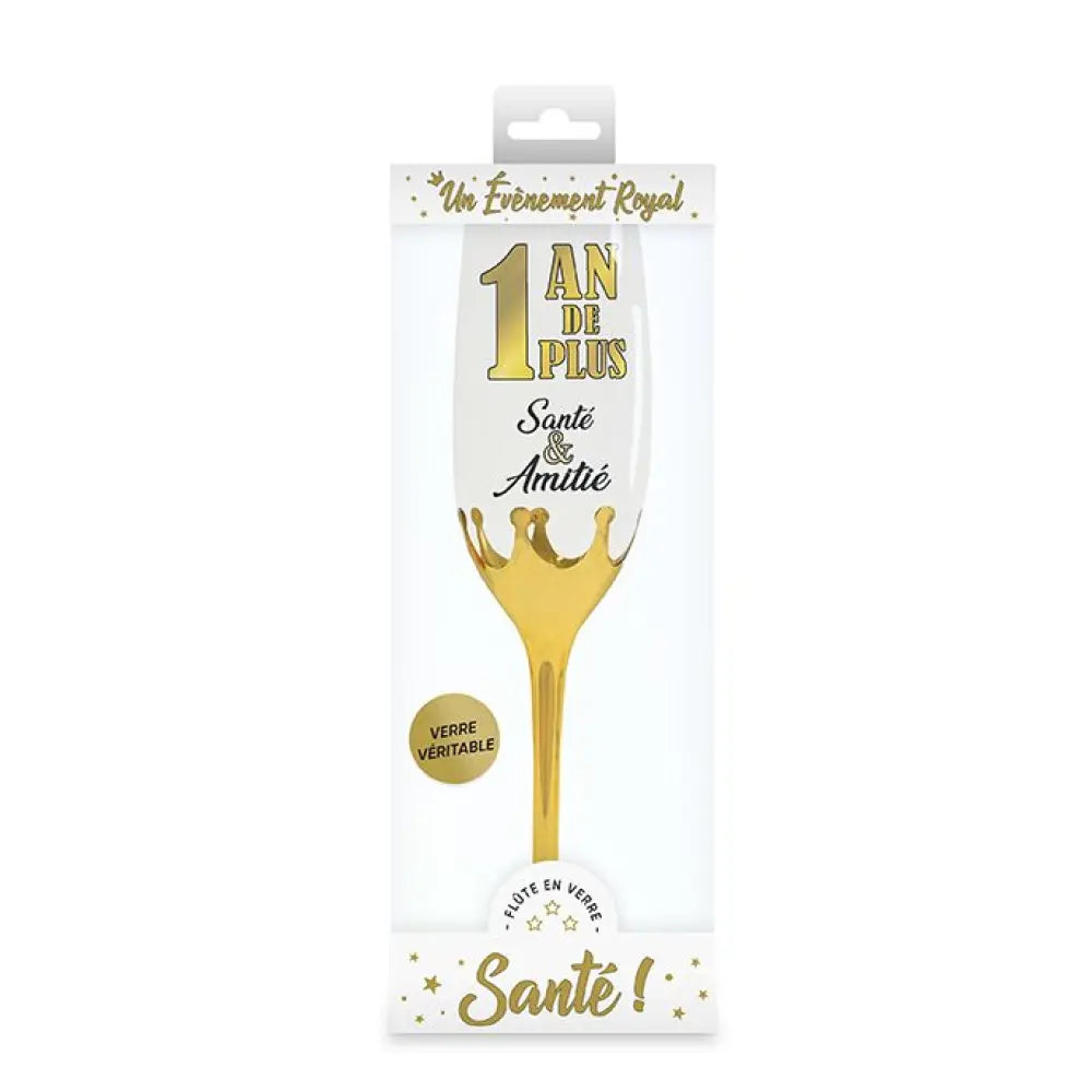 Flûte à Champagne Mixte - 1 an de plus