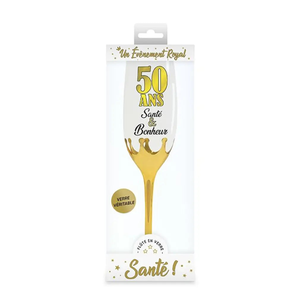 Flûte à Champagne Mixte - 50 ans
