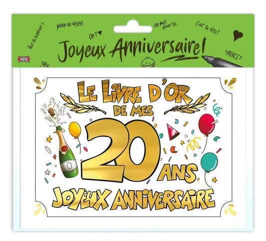 Livre d'or Anniversaire 20 Ans