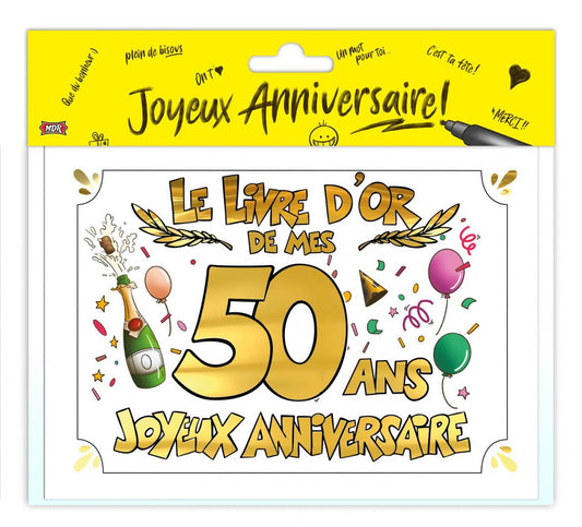 Livre d'or Anniversaire 50 Ans