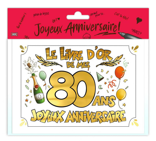 Livre d'or Anniversaire 80 Ans