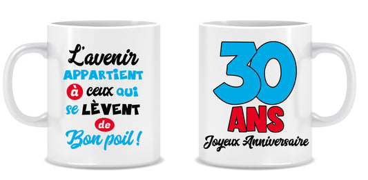 Mug Anniversaire Mixte - Tous les évènements de la vie : 30 ans