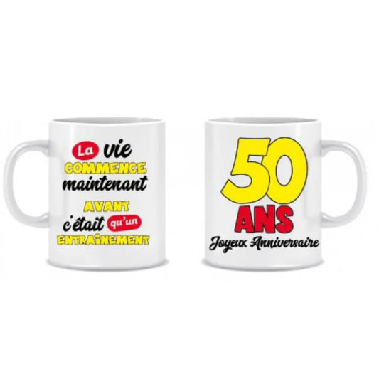 Mug Anniversaire Mixte - 50 Ans