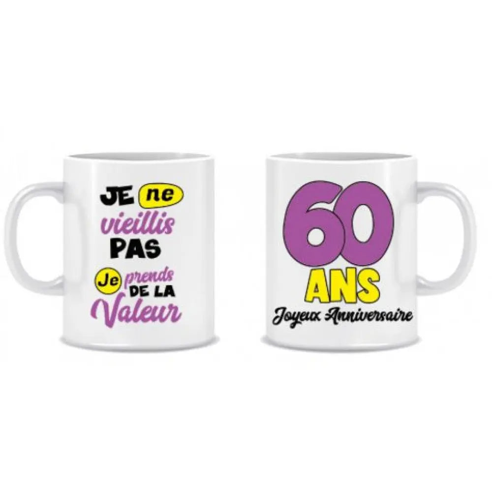 Mug Anniversaire Mixte - 60 Ans