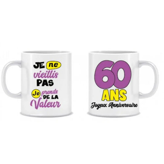 Mug Anniversaire Mixte - 60 Ans