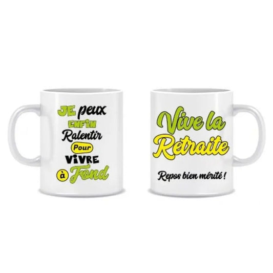 Mug Anniversaire Mixte - Vive la Retraite