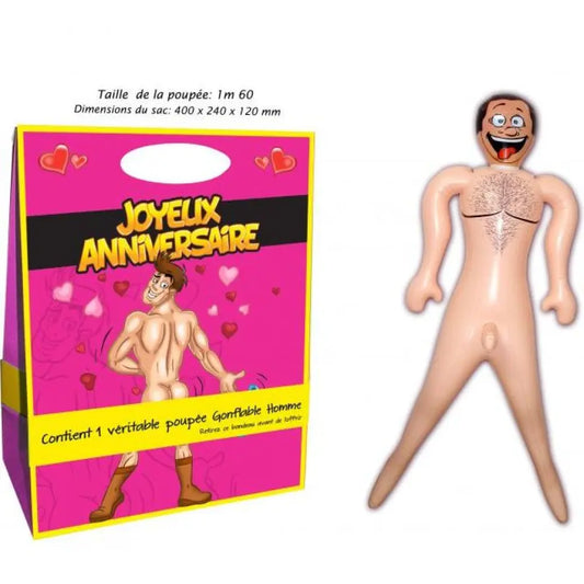 Poupée Gonflable Homme 1,60m - Pour Anniversaire Femme