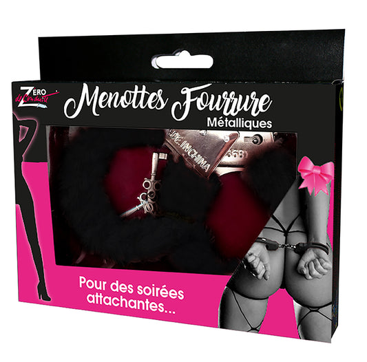 Menottes Fourrure Noires