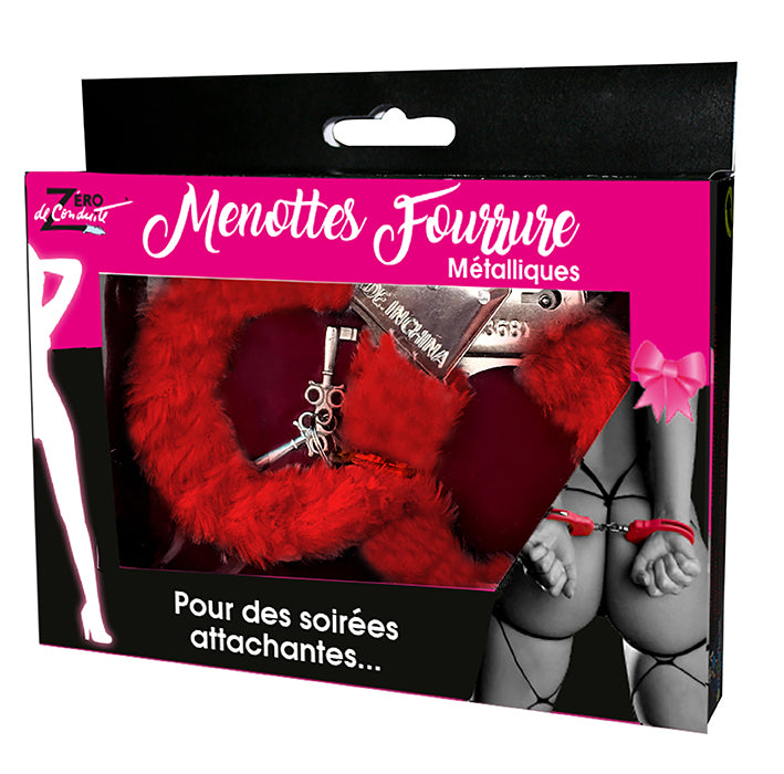 Menottes Fourrure Rouge