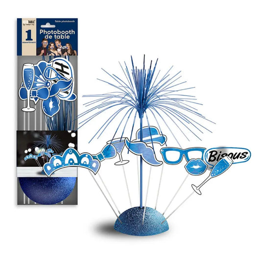 Photobooth de Table ''Festif'' - 8 Pièces - Bleu