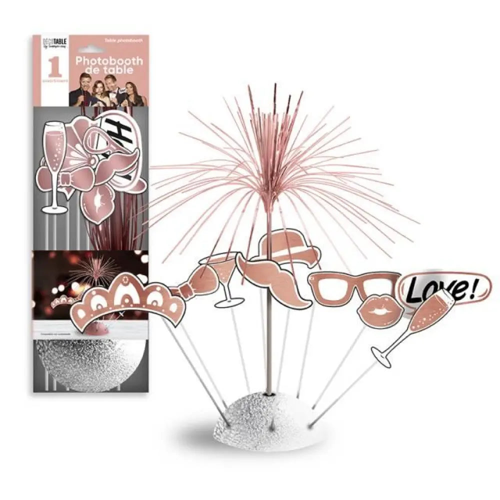 Photobooth de Table ''Festif'' - 8 Pièces - Rose Gold