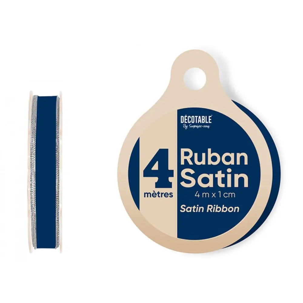 Ruban Satin 4m - Bleu