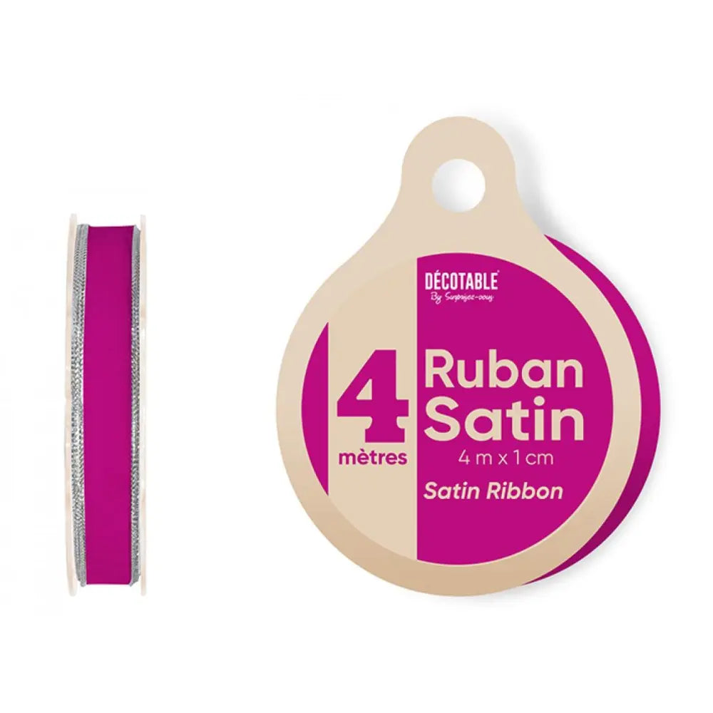 Ruban Satin 4m - Fuchsia