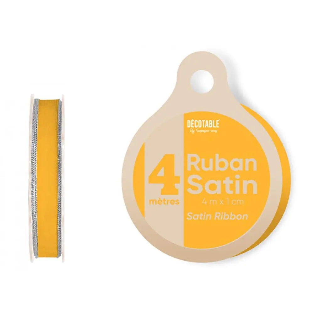 Ruban Satin 4m - Jaune