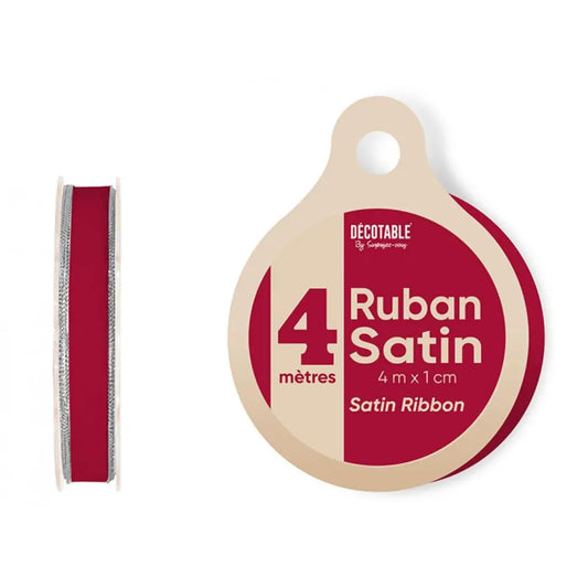Ruban Satin 4m - Rouge