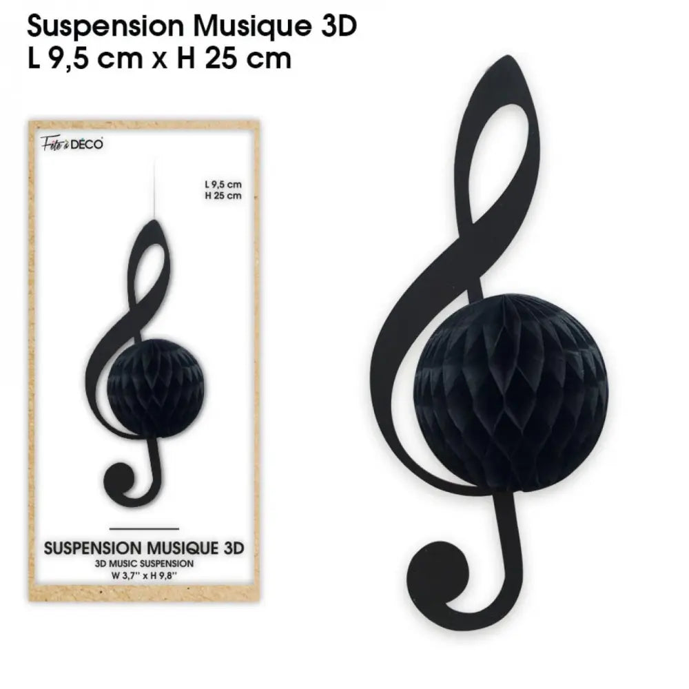 Suspension 3D - Note de Musique