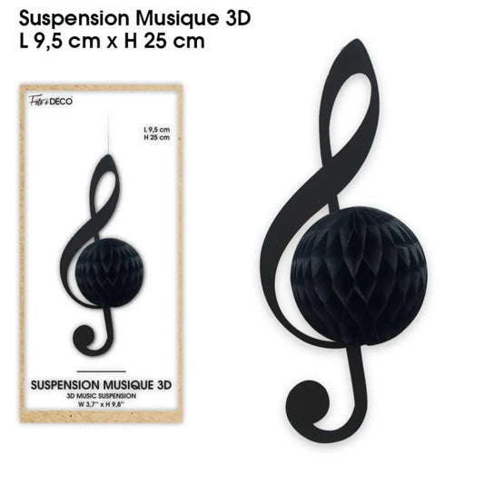 Suspension 3D - Note de Musique
