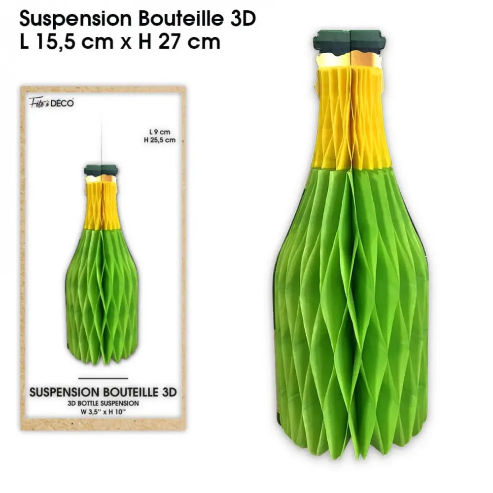 Suspension 3D - Bouteille