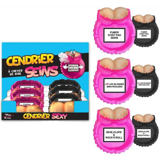 Cendrier Seins (Coloris au choix)