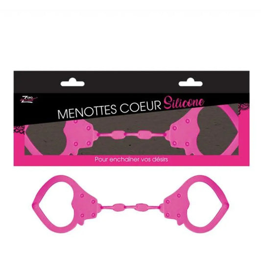 Menottes Coeur en silicone