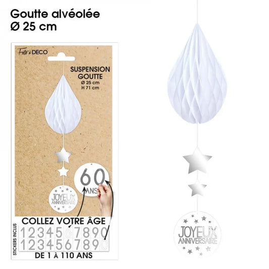 Suspension Goutte - Blanc