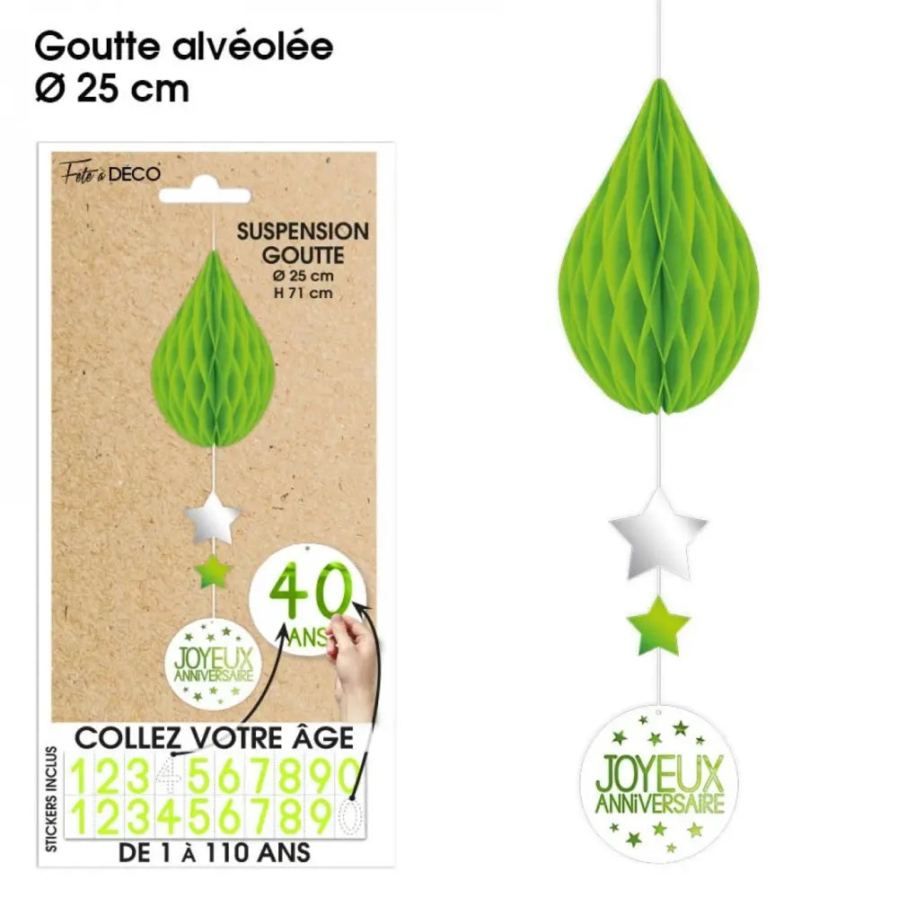 Suspension Goutte - Vert