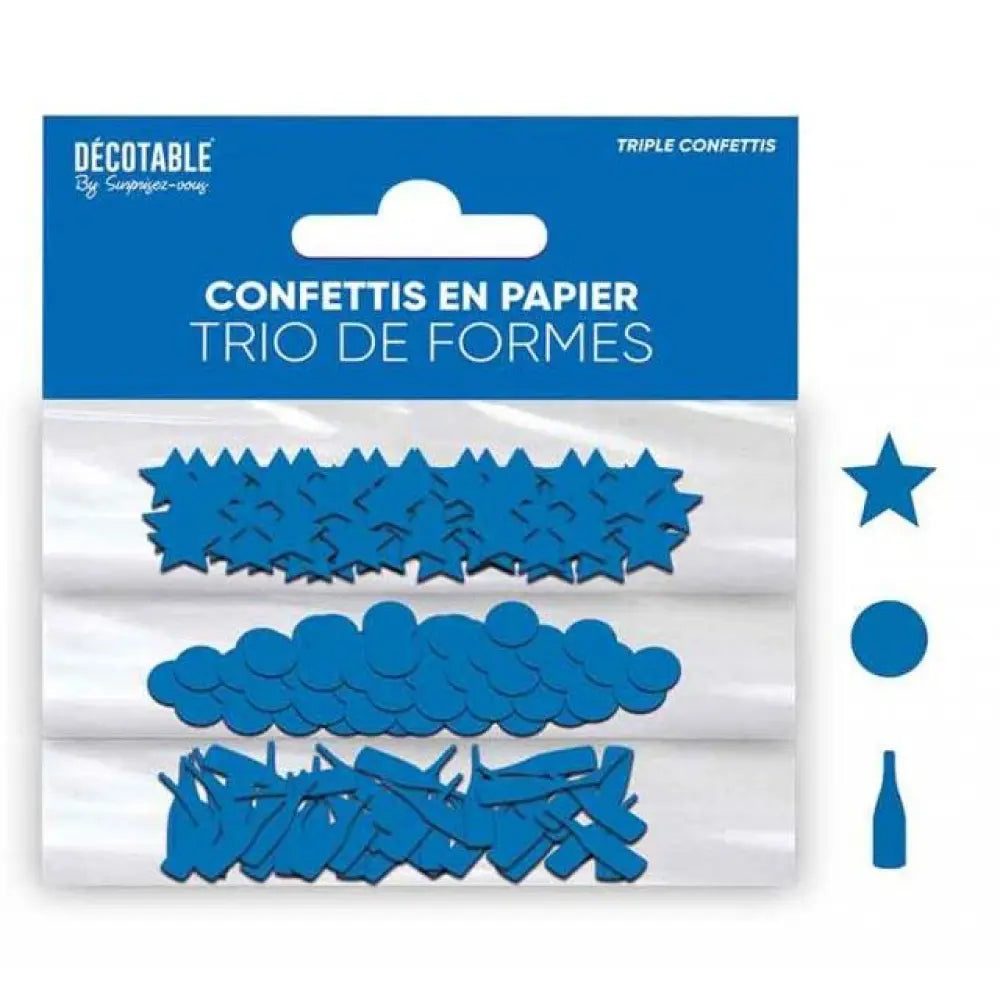 Trio de Confettis - Bleu