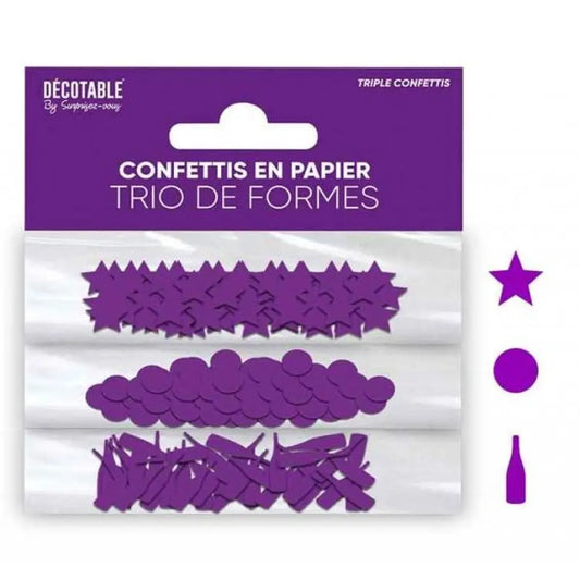 Trio de Confettis - Violet
