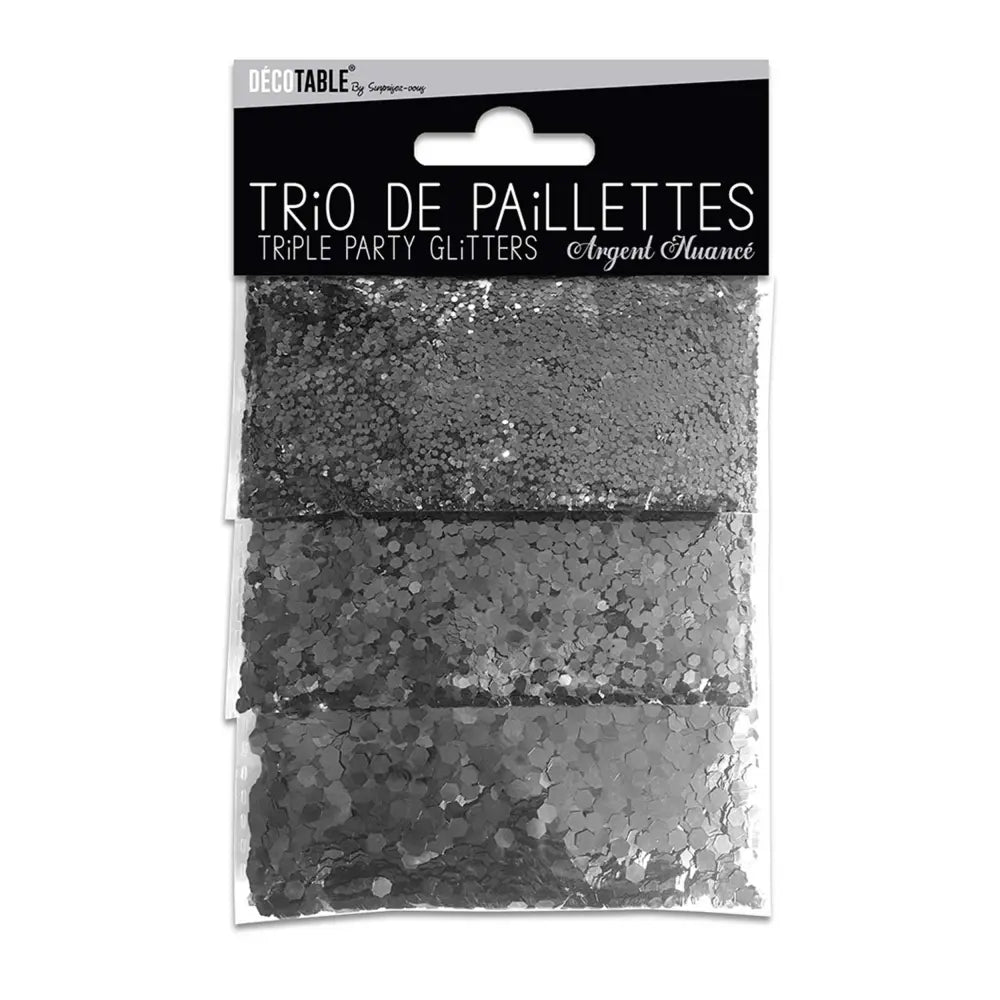 Trio de Paillettes - Argent