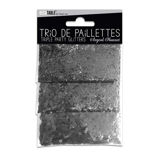Trio de Paillettes - Argent