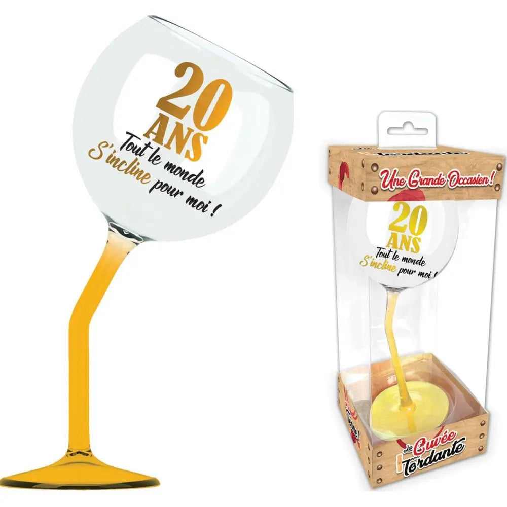 Verre à Vin Penché - 20 Ans