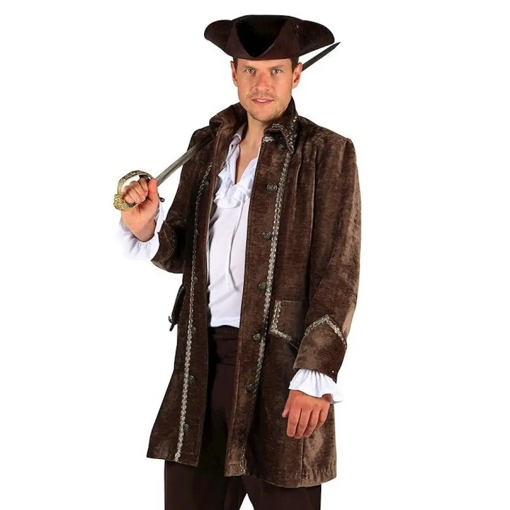 Veste Homme ''Seigneur Boucanier ", Brun - S