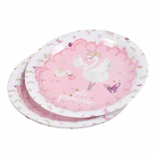 6 Assiettes en Carton D23cm - Jolie Princesse