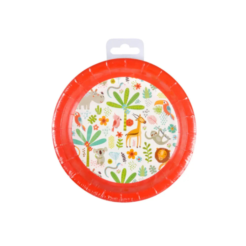 6 Assiettes en Carton D18cm - Explorateur