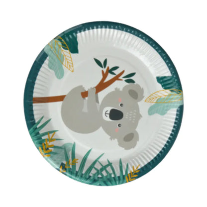 6 Assiettes en Carton D18cm - Koala