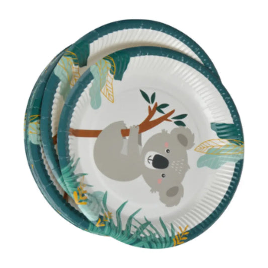 6 Assiettes en Carton D18cm - Koala