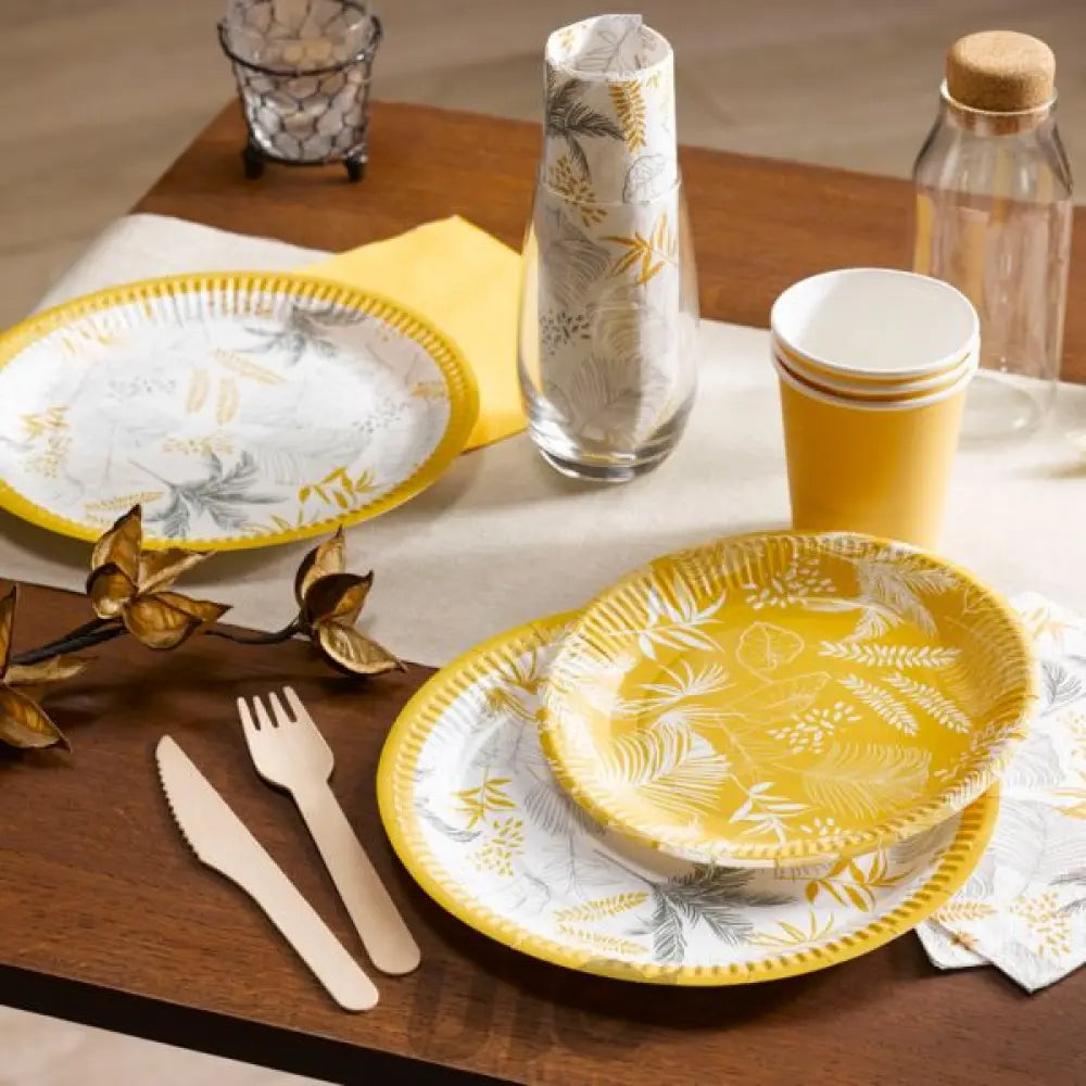 10 Assiettes en Carton D23cm - Exotic Mood