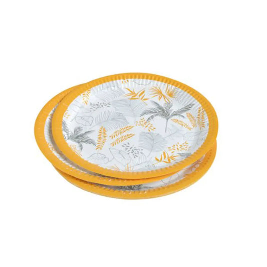 10 Assiettes en Carton D23cm - Exotic Mood